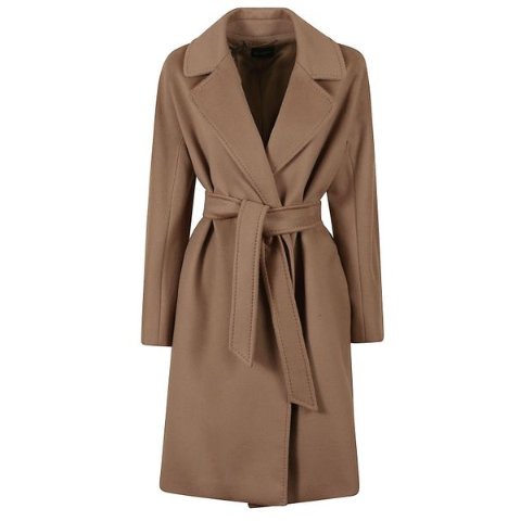 Corte 长袖束腰大衣