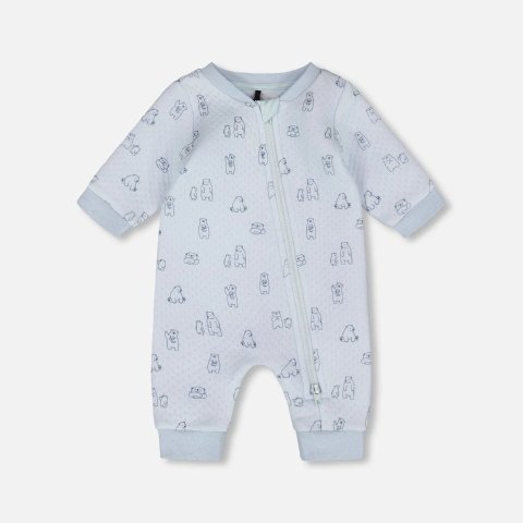 Organic Cotton 婴儿连体衣 蓝熊款