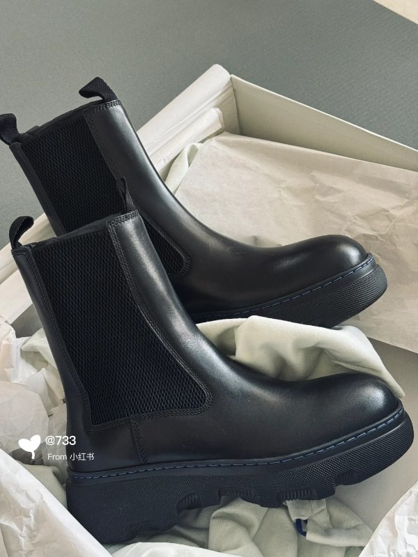 Burberry Creeper 皮革切尔西靴