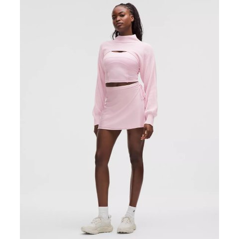 Ballet 高腰缎面裹裙