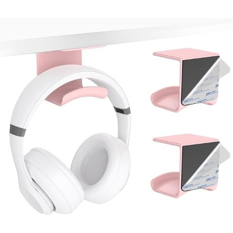 HomeMount 耳机挂钩 粉色 2个装