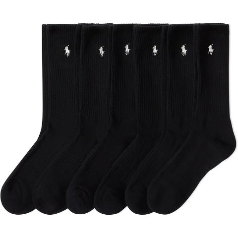 运动棉袜 6双装