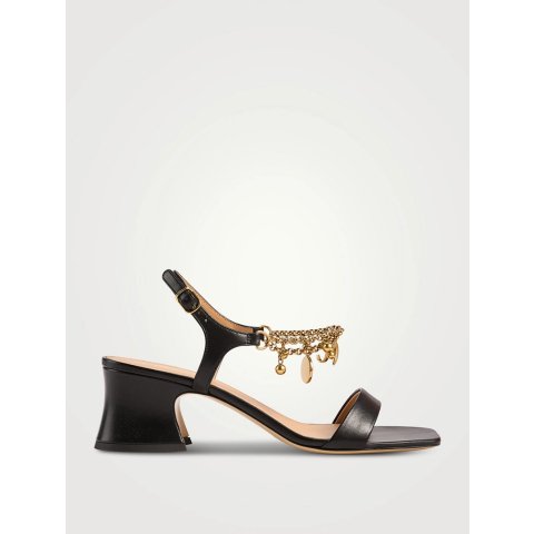 Chloe Charms皮革凉鞋