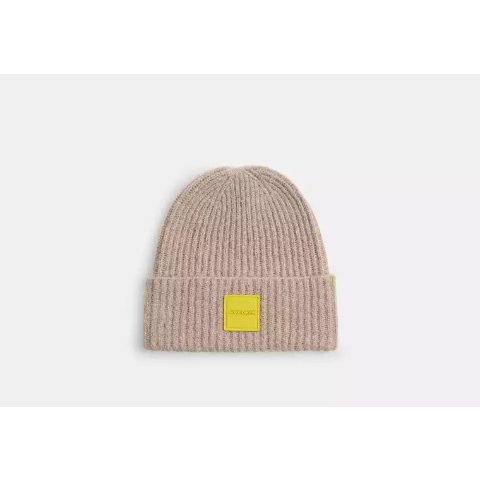 Colorblock 拼色针织帽 橡胶贴饰