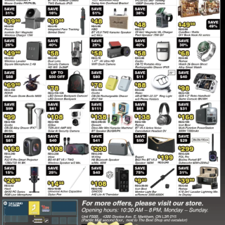 大多百大型百货💻黑五活动💥电子产品低至5...