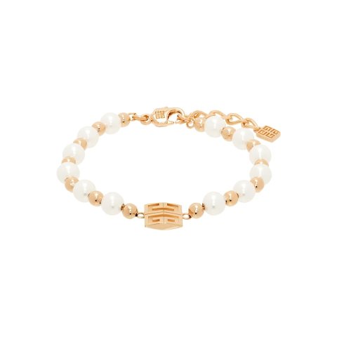 4G 玫瑰金白色手链