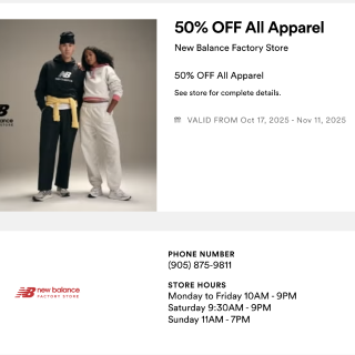 多伦多奥莱🛍️NB全场5折❗️11号截止...