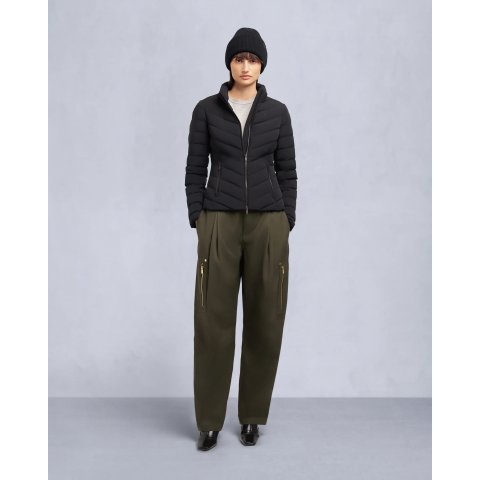 Moose Knuckles收腰设计 ，高级黑标logoELORA 羽绒服