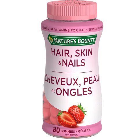 Nature’s 头发肌肤指甲多重呵护，草莓奶油味更好吃