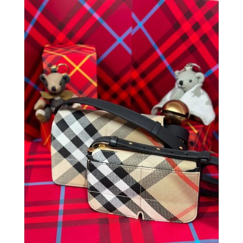 Snip Checked 手拿包 折叠盖