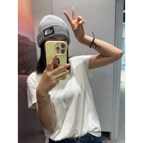 The North Face 罗纹标志针织帽