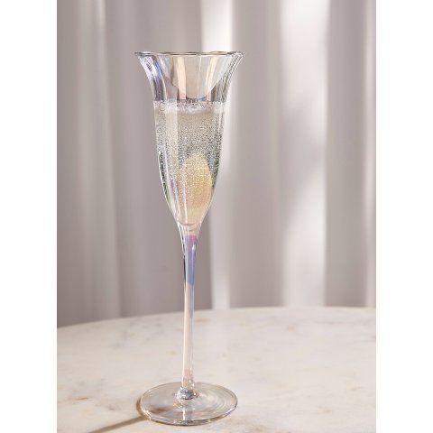 Iridescent 香槟杯玻璃