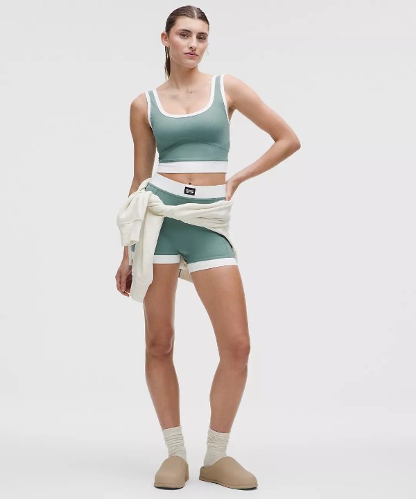 Ribbed Nulu 高腰短裤 3.5英寸