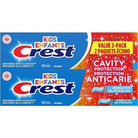  儿童防蛀牙膏 凝胶 100ml×2