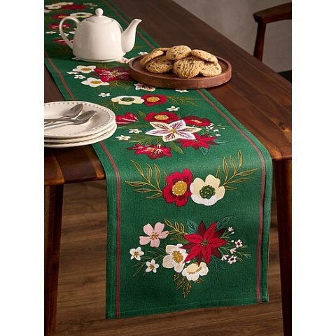 冬日之花桌旗 33x183cm