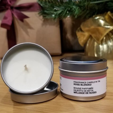 Mini 玫瑰香薰蜡烛铁盒装