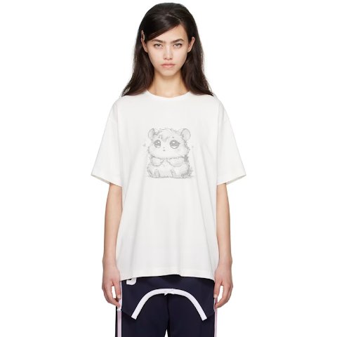 JennyFax 白色宽松T恤