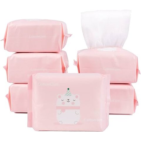 COTTONCARE 干湿两用婴儿棉巾 100%纯棉 600片