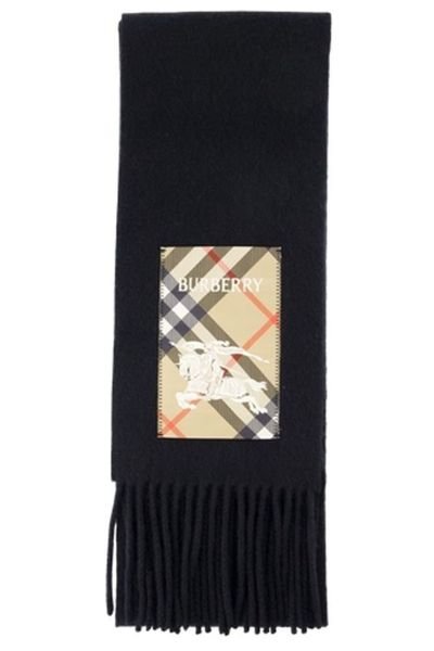 Check Label 流苏围巾