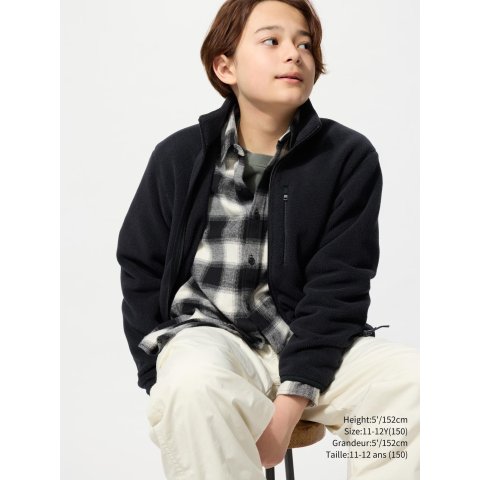 儿童抓绒全拉链夹克