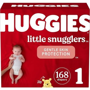 Huggies点击$7 Coupon! Little Snugglers 纸尿裤 1号 168片