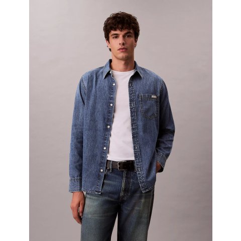 经典按扣牛仔衬衫