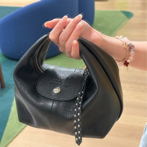 Le Pliage Xtra XS 真皮手袋 黑色