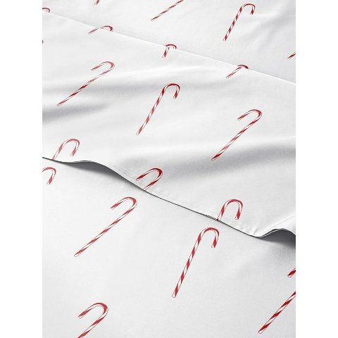 Candy Canes 节日图案四件套