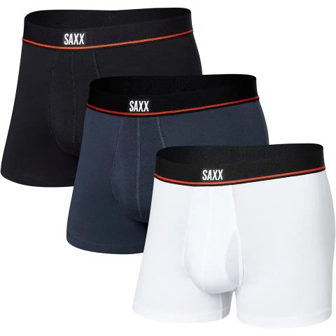 SAXX 男士棉质平脚内裤3条装