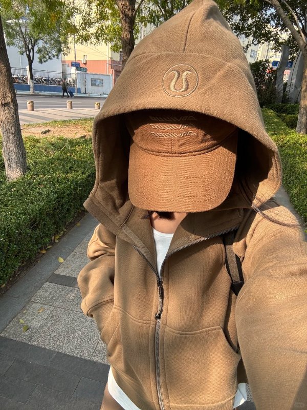 Scuba 宽松拉链连帽卫衣