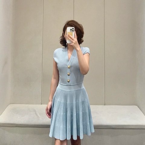 Textured 针织连衣裙