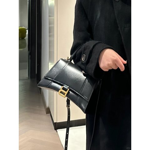 Hourglass XS 手提包 黑色