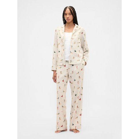 Flannel 拉绒睡裤 松紧腰