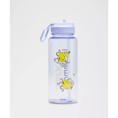 Back to Life 网球图案吸管水瓶 32oz