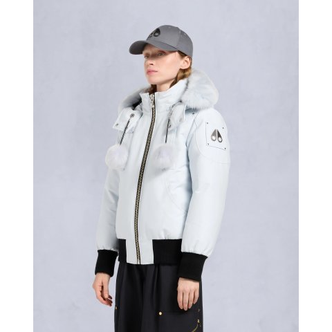 Moose Knuckles之前$906，快拿下冰川蓝款ORIGINAL DEBBIE 飞行员夹克