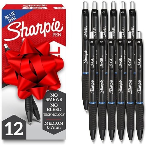 Sharpie S-Gel 蓝色中性笔 12支