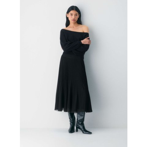 Twirl 百褶裙 黑色