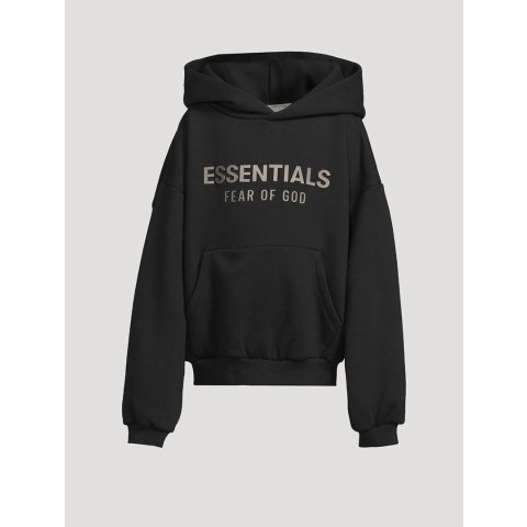 棉混纺抓绒连帽衫