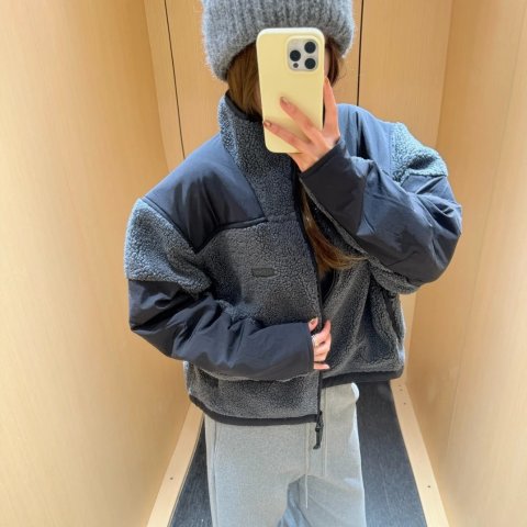 泰迪熊宽松拉链外套