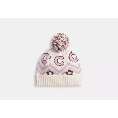 Fair Isle 印花针织帽