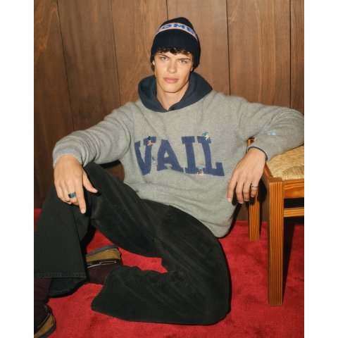 Vail 加大号印花套头衫