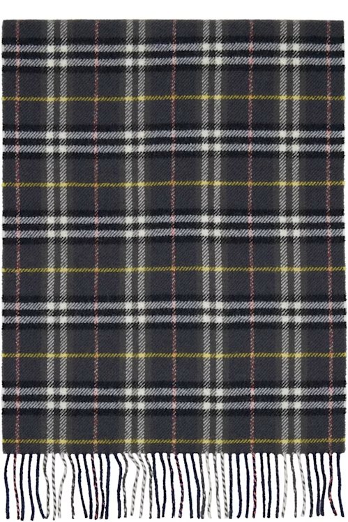 British Navy 格纹羊毛围巾
