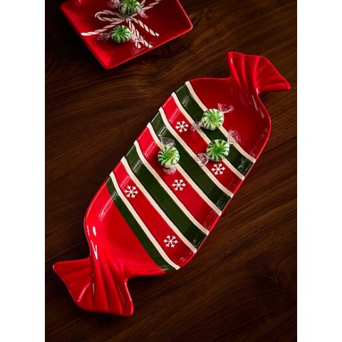 糖果圣诞大号托盘