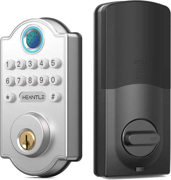 指纹门锁 背光键盘