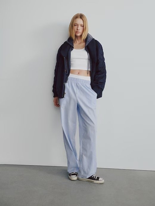 Oversized 针织边夹克