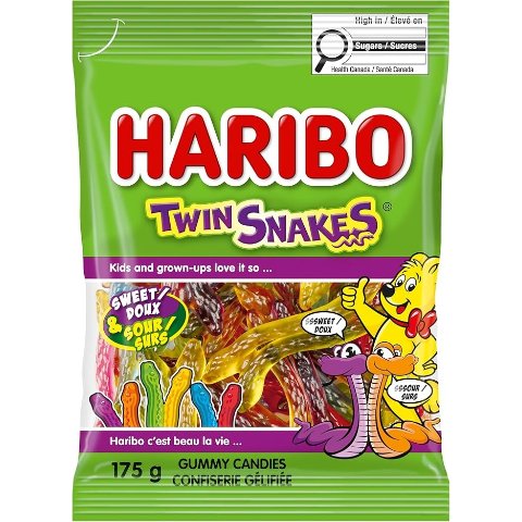 Haribo 双蛇橡皮糖 175克