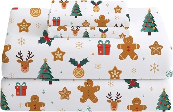 Softan 麋鹿雪花床单四件套 加深款