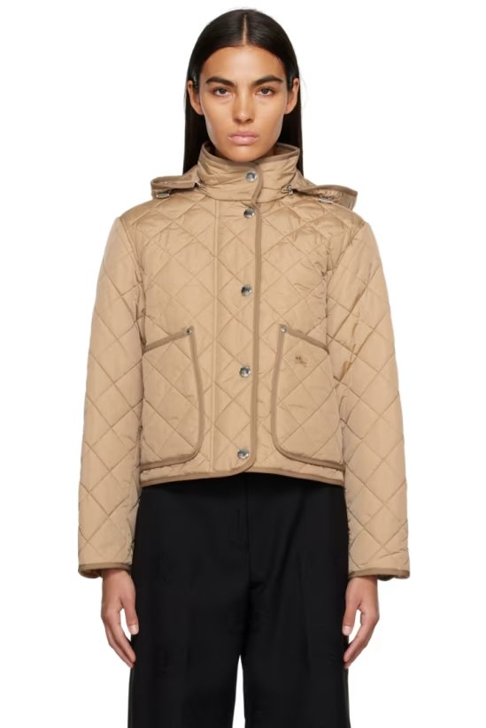 Beige 绗缝夹克 米色