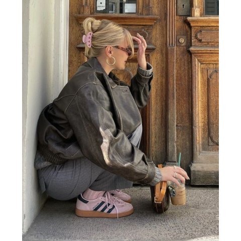 Adidas史低价 实物颜色不同Adidas Handball Spezial 复古休闲鞋