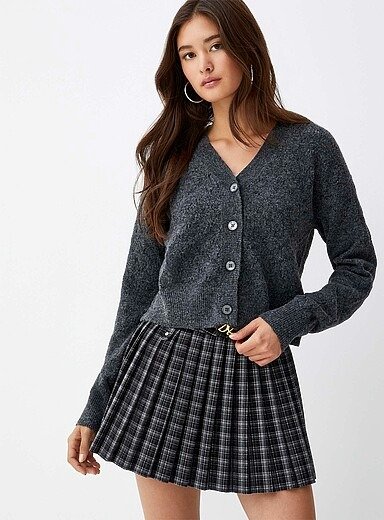 Plush 针织开衫 pointelle款